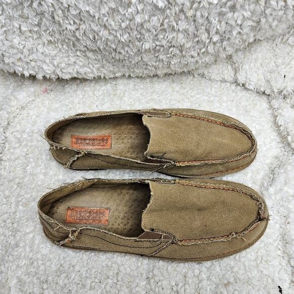 Brewshoes The Walter Tan Canvas Lightweight Slip-on Loafers‎ Mens sz 12 main image 8